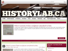 Tablet Screenshot of historylab.ca